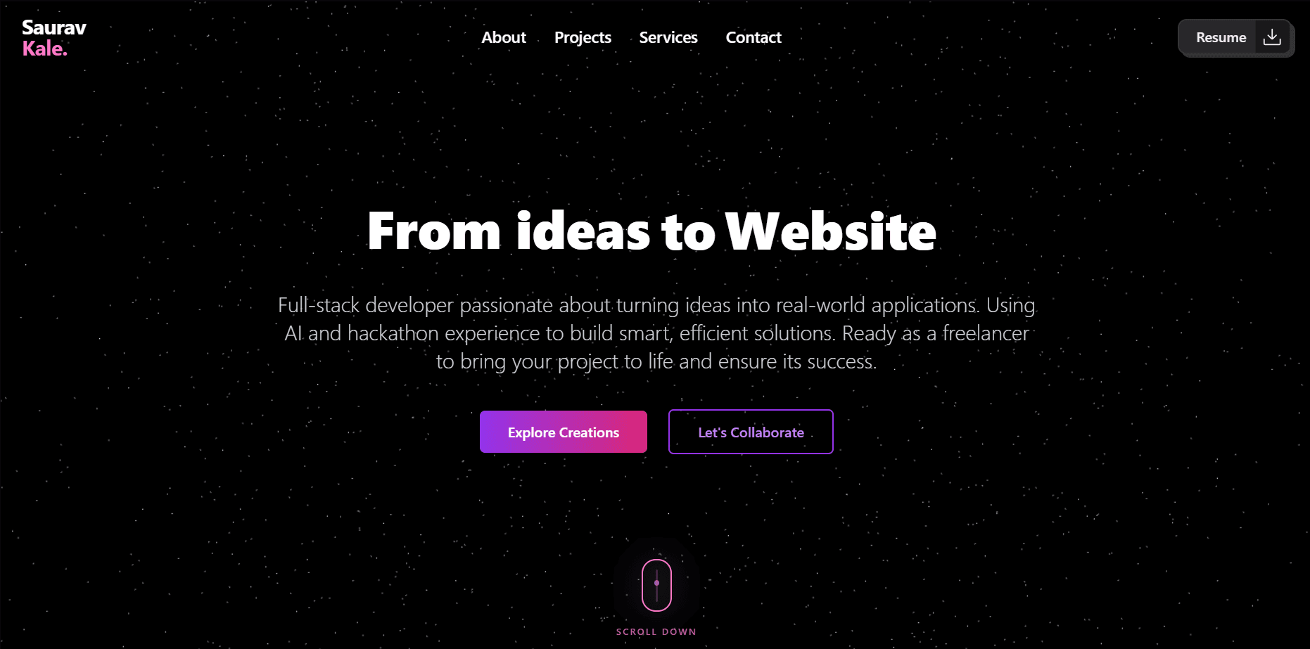 Personal Portfolio Website